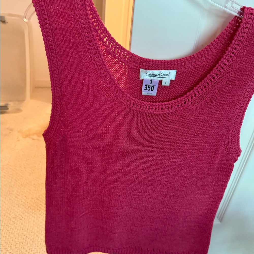 Coldwater Creek Raspberry Cardigan Sweater - Picture 3 of 3
